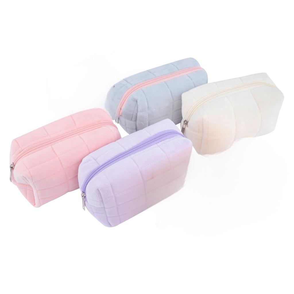 Cosmetic Storage Bag Large Women Zipper Makeup Organizer Handbag Stationery Pencil Case Travel Make Up Toiletry Punch