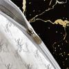 Luxurious Marble Feather Print Duvet Cover Set - Soft Breathable and Comfortable Bedding for All Seasons