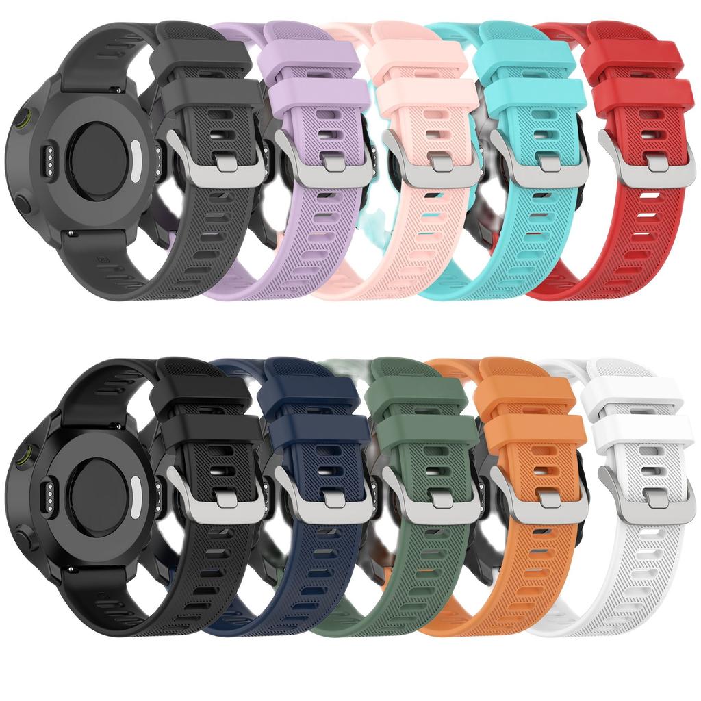 Sport Silicone 20mm WatchSrap For Garmin Forerunner 158 55 245 645 vivomove HR Smart Wristbands For Garmin Venu Watchband Belt