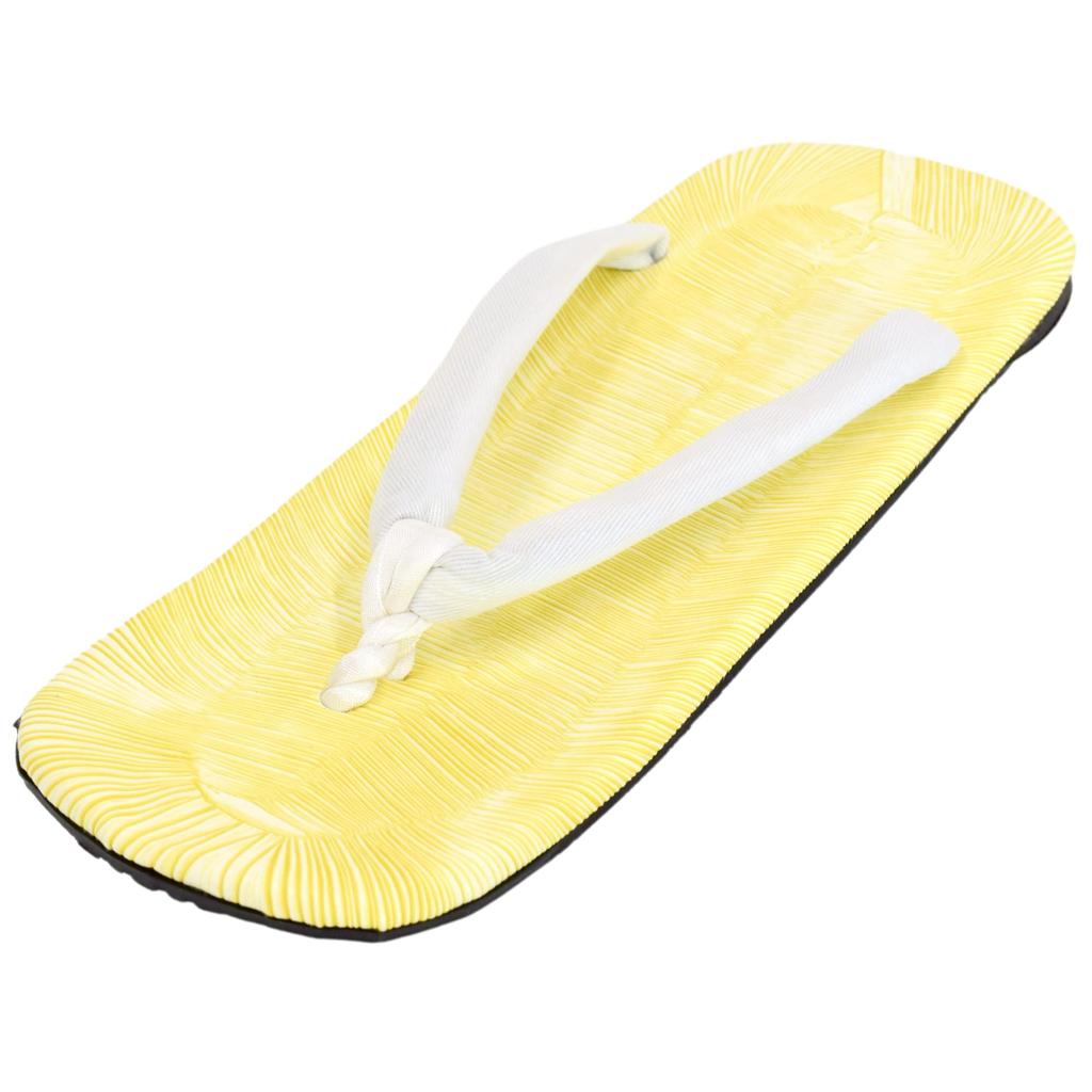 Durable and Geta Sandals with White Cotton Made in Japan Large 26 5 [AiAi] Water-Resistant Tire-Soled Straps, (Equally Measurements Points,