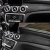 Carbon Fiber Dashboard Center Console Air Condition Panel Decoration for Mercedes Benz W176 GLA X156 CLA C117 2013-