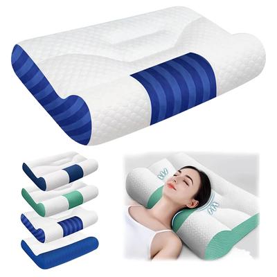 Almohada súper ergonómica para el cuello, protege la columna cervical, almohada ortopédica para la cama para todas las posiciones de sueño, disponible en stock, 50 x 30 cm