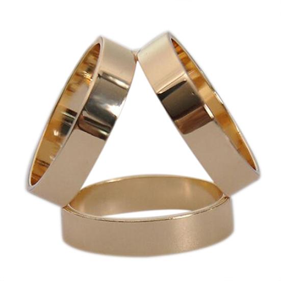 Mote Rose gullbelagt trio skjerf ring silke skjerf spenne klips lysbilde smykker