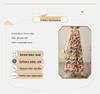 2026 Summer Cotton Linen Patchwork Long Dress with Slimming Loose Fit and Large Hem Skirt