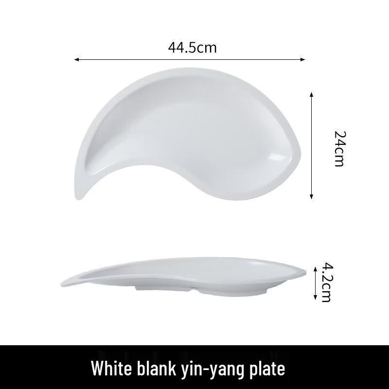 JINGRX White Fish Platter for Banquet Dinnerware