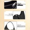 Elegant Solid Color Crescent Shoulder Bag: Chic High-End Handbag for Versatile Daily Use
