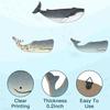 3 Pcs Wood Nautical Wall Decor Rustic Coastal Theme Whale Shark Wall Art Vintage Sea Animal Hanging Ornament for Living Room Bedroom