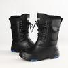 2022 Men's Waterproof Steel Toe Snow Boots with Thick Plush Lining for Fishing