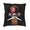 Bride Of Chucky Cushion Cover xcm Polyester Killer Doll Chucky Throw Pillow Case for Sofa Car Pillowcase Bedroom Decoration