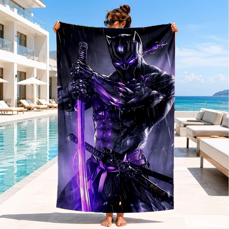 Panther In Action Beach Towel, Super Soft Microfiber, Perfect Gift for Her/Him, Birthday, for Pool, Beach, Travel, Decor Beach Party