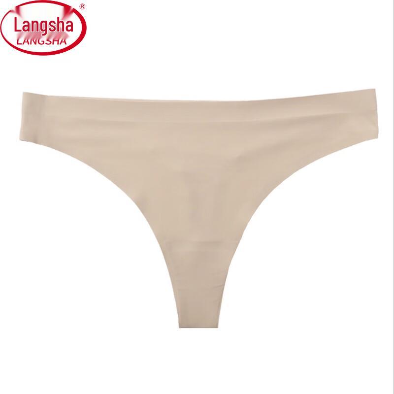 

Женские бесшовные стринги из ледяного шелка Langsha One Size