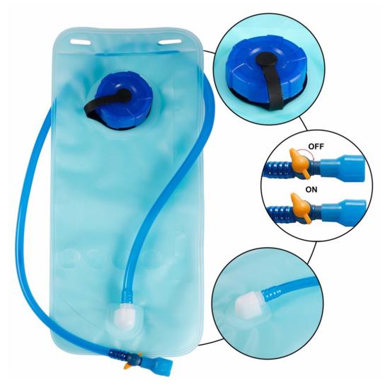 Sports Hydration Bladder with Tube, Leak Proof Water Reservoir Bag, Water Container Pack for Running Biking Hiking Outdoor Camping Climbing