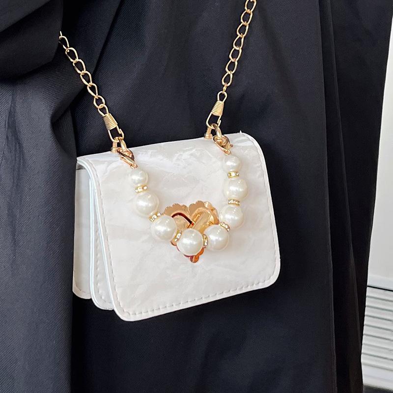 

Нишевая популярная сумка с высокой стоимостью, женская осенняя жемчужная мини-сумка с маленьким портативным мессенджером