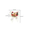 1 Holiday Party Decoration Four-ear Bow Christmas Wreath Pendant Bell Bow Pendant Decoration