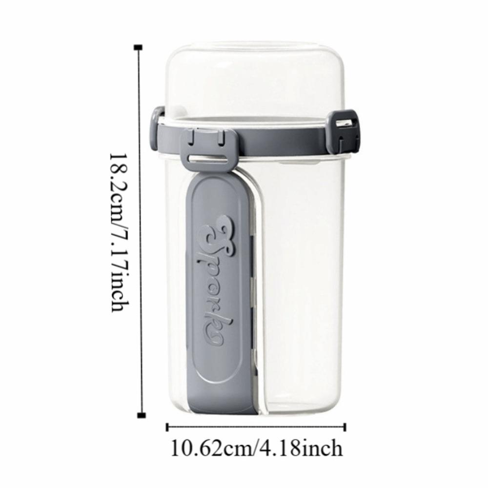 Double-layer Oatmeal Cereal Salad Cup 800-1000ml Breakfast Cup  Outdoors Activities