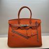 Hot Sale High-end Rock Platinum Bag First Layer Soft Cowhide Pocket Bag Zipper Bag Portable Shoulder Bag Versatile