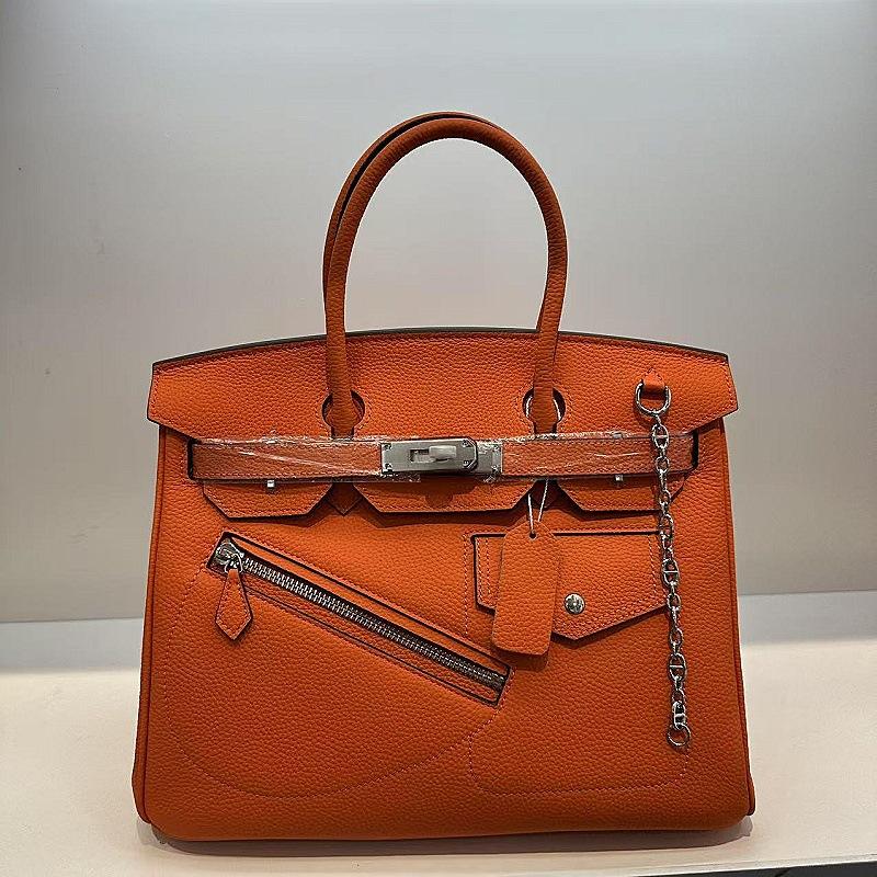 Hot Sale High-end Rock Platinum Bag First Layer Soft Cowhide Pocket Bag Zipper Bag Portable Shoulder Bag Versatile
