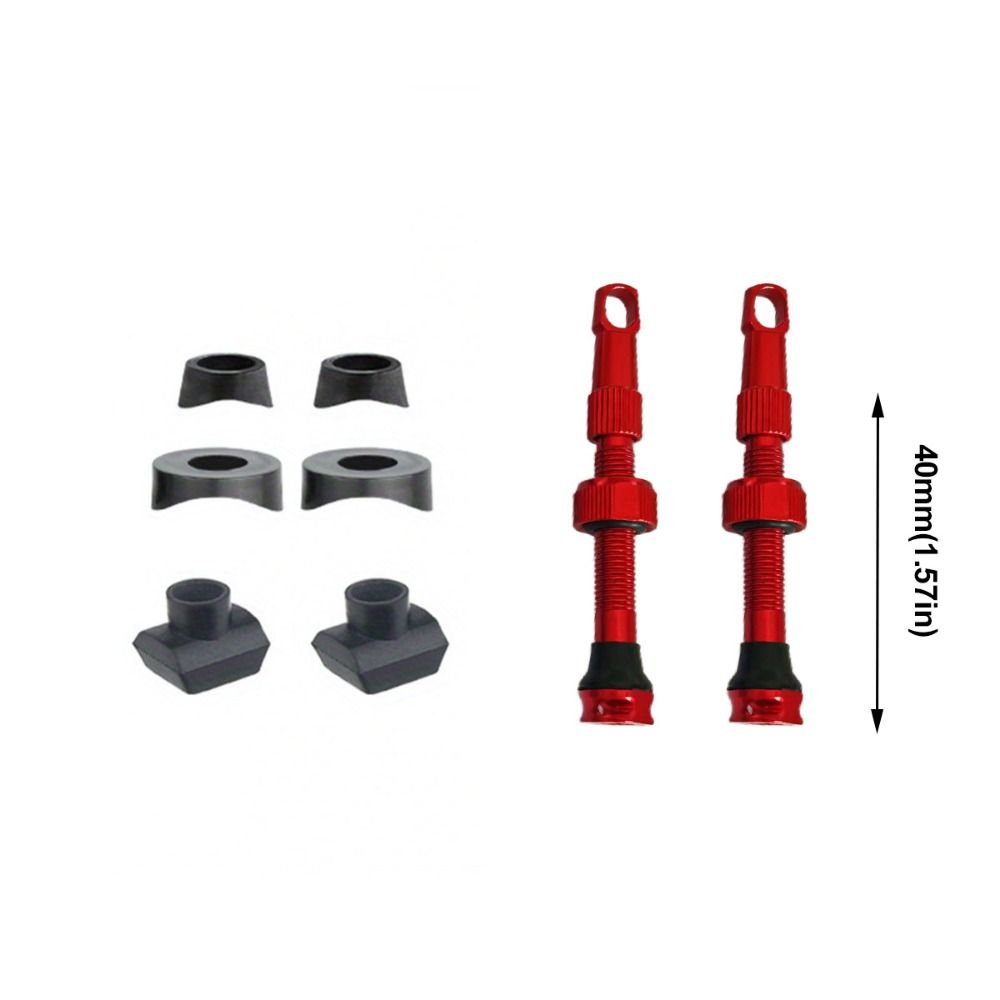 1/8Pcs with Wrench Cap Bicycle Valve Set Aluminum Zinc Zinc Alloy Tubeless Tire Valve  Bicycle Accessories