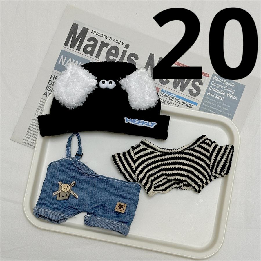 Love and Deepspace Cool Cotton Doll Clothing Set with 20cm Idol Doll Clothes Dress Up Accessories Xavier Zayne Rafayel Ralayo