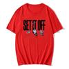 SET IT OFF Rock Band T-shirt Fashion Short Sleeve Male Tshirts Unisex Streetwear Casual Cotton Loose Male Tee-shirt Graphic Tees