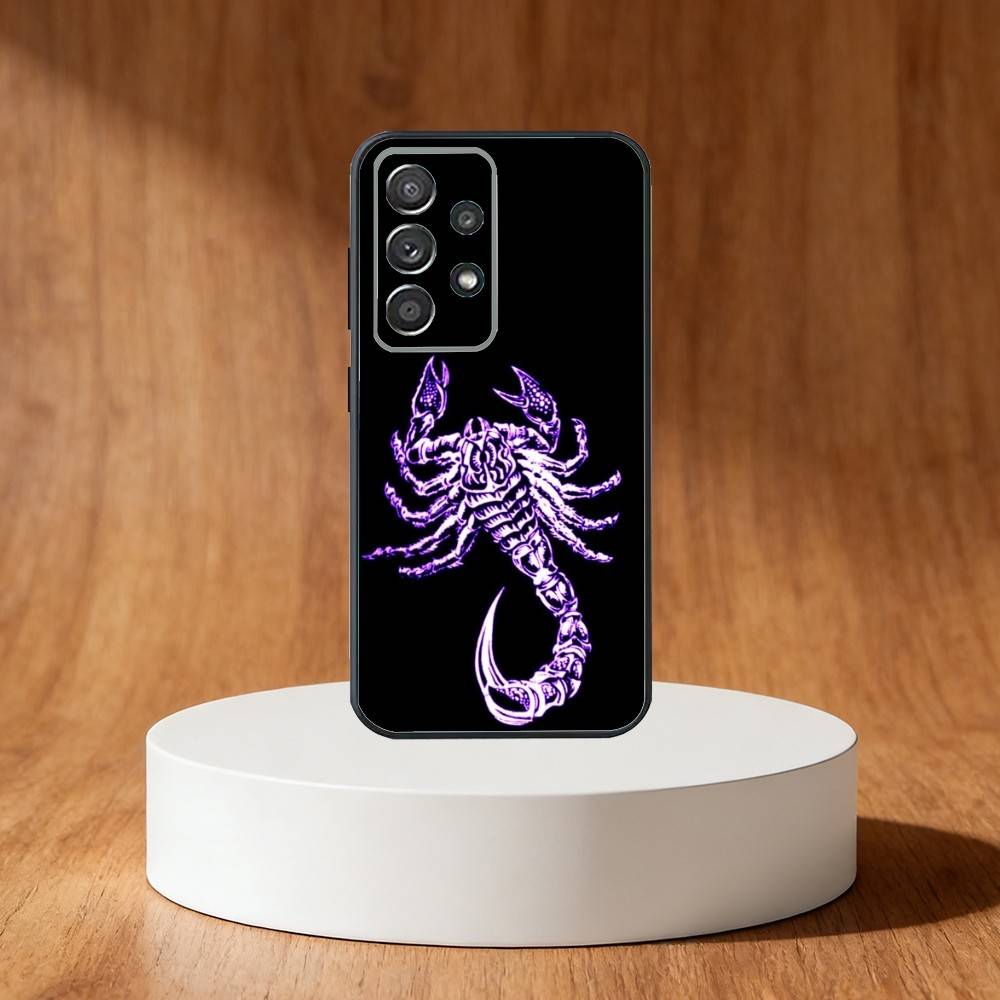 Edgy Dark Gothic Scorpion Phone Case For Samsung S25,S24,S21,S22,S23,S30,Ultra,S20,Plus,Fe,Note,10,9,5G Black Cover