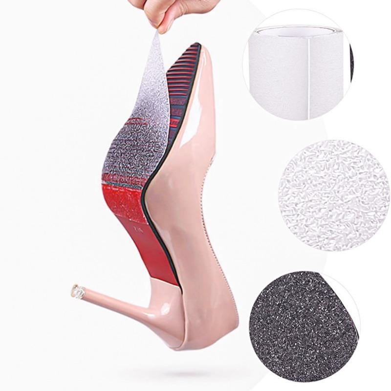 1 Stück Selbstklebende Rutschfeste Sohle Abriebschutzaufkleber Transparent Abriebschutz Sohlenaufkleber Gummi Sohle Verdicktes Abriebfestes Sohlenmaterial Negativ