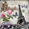 Pittura Diamante 5D Fai da Te Torre Eiffel Ricamo Diamante Fiore Punto Croce Trapano Tondo Quadrato Completo Artigianato Manuale Decorazione Casa Regalo