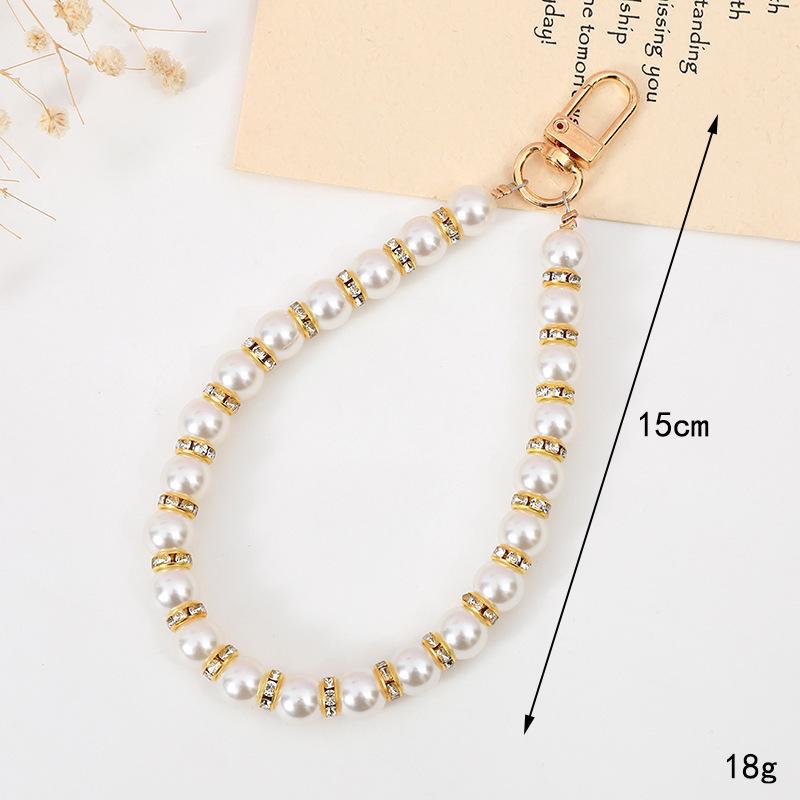 Schicke Perlenblumen-Anhänger Handyhülle & Handtaschenanhänger für Damen