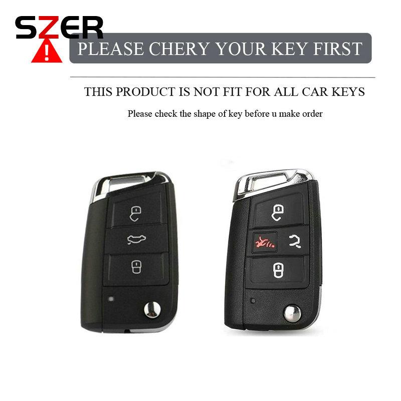 4 3 Buttons NEW TPU Car Key Case Cover Fob For Volkswagen VW Golf 7 ALLTRACK MK7 Tiguan SEAT Ateca Leon FR 2 Ibiza Skoda Octavia
