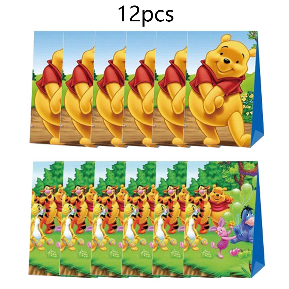12pcs Winnie Party Gift Bags Party Favors For Baby Shower, Party Decoration