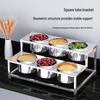 Stainless Steel 4-Compartment Condiment Rack