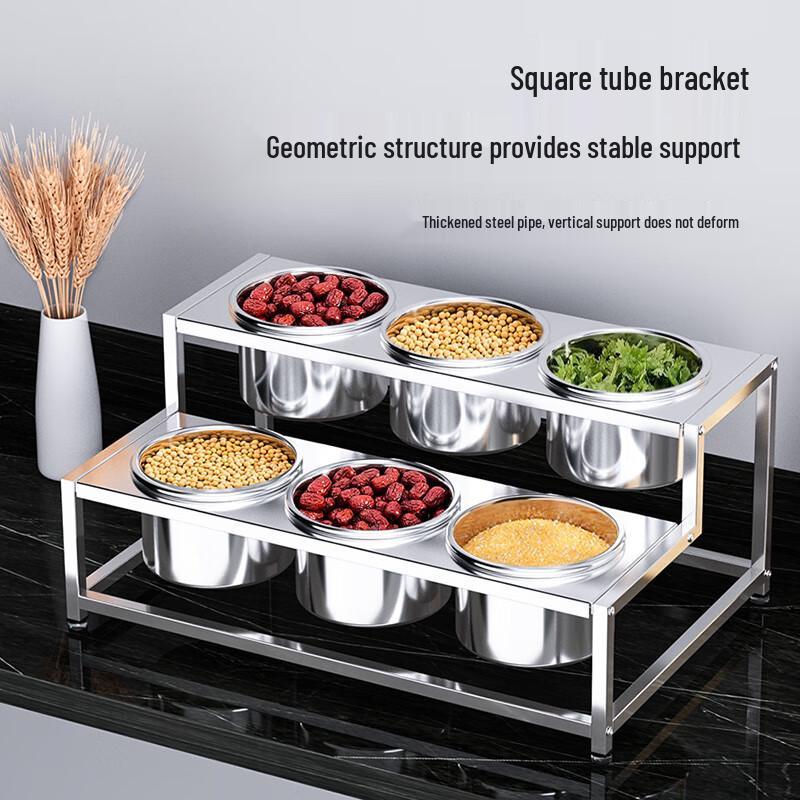 Stainless Steel 4-Compartment Condiment Rack