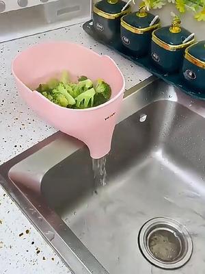 Creative Elephant-Design Multi-Use Sink Strainer Anti-Slip Durable Filter for Efficient Draining Vegetables Drain Basket