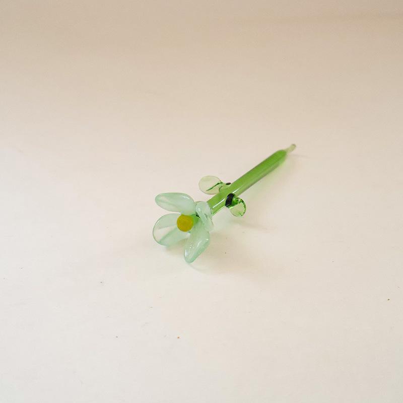 Glazed Handmade Small Flower Glass Simulation Bouquet Home Decoration Ornament
