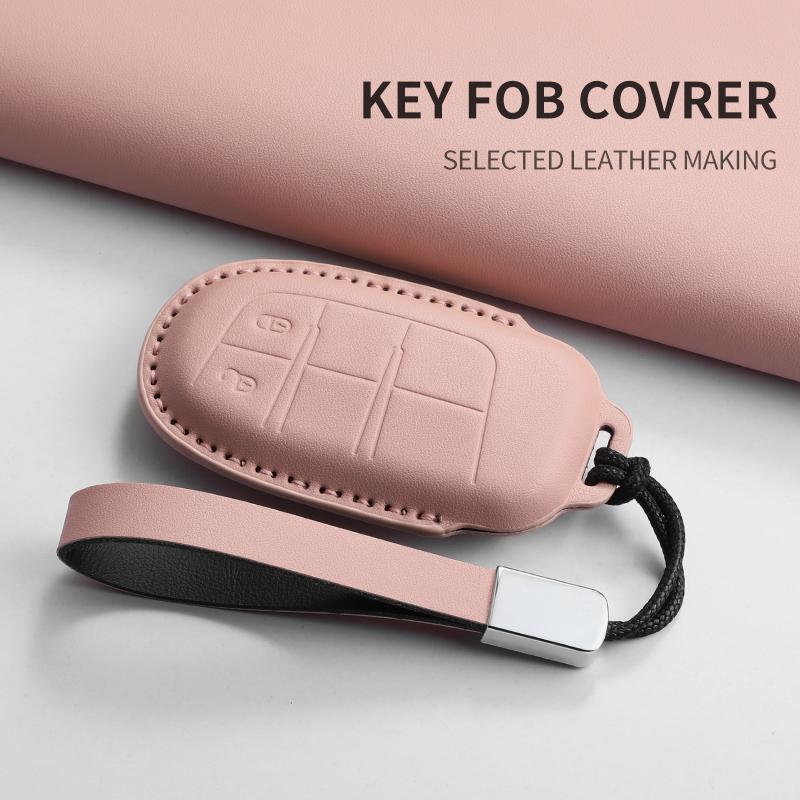 Car Key Case Cover Shell for Jeep Chrysler 300 200 Cherokee Wrangler Compass Renegade Fiat 500X Car Remote Key Shell Accessories