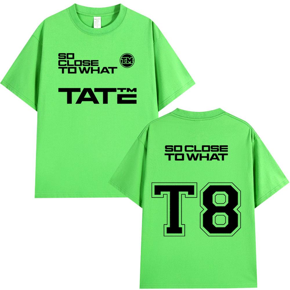 Tate McRae So Close To What T8 2025 Album T-shirt Men Women Clothes Cotton Short Sleeve T-shirts Summer Tee Shirt Tops Fans Gift