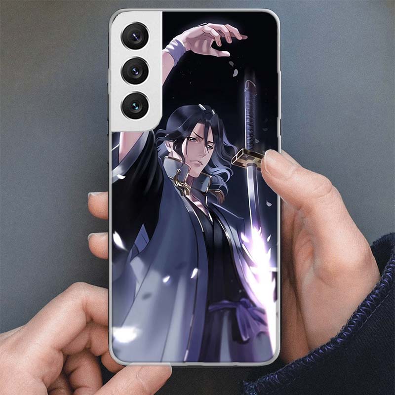 Bleach Kuchiki Byakuya Phone Case For Samsung Galaxy S25 S24 S23 S22 Ultra S21 S20 FE S10 Plus S10E + S25U Soft Cover Shell