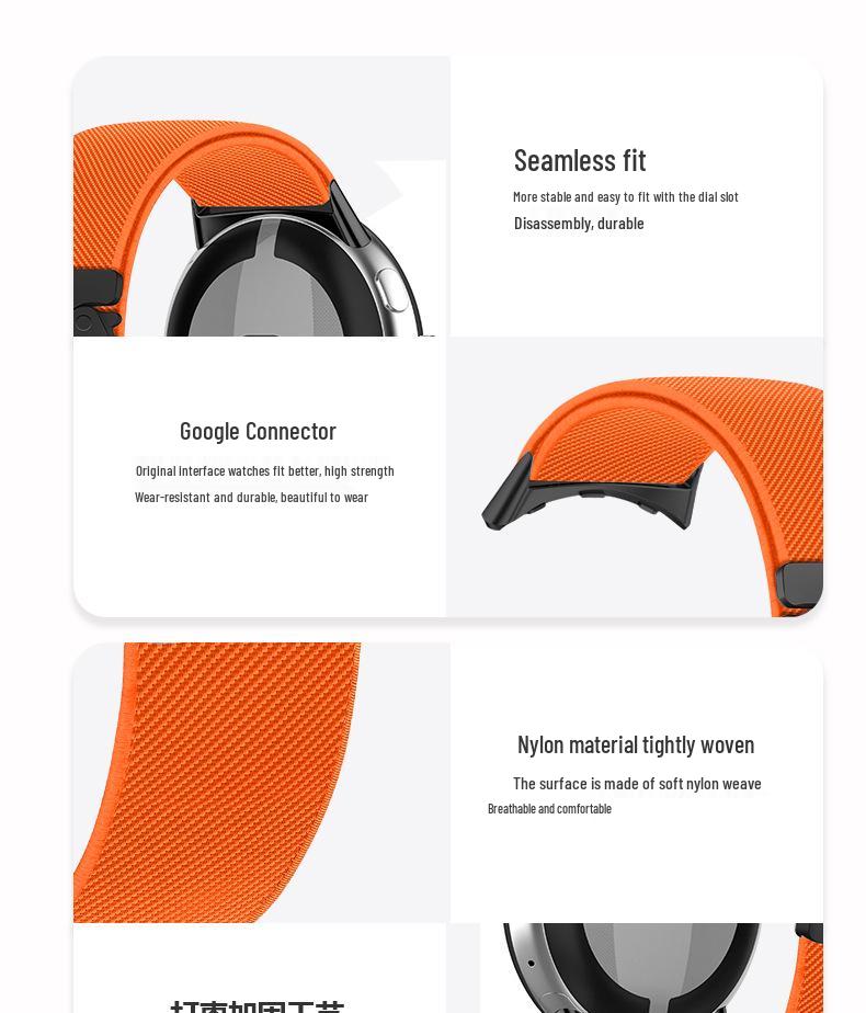 Compatible Elastic Nylon Strap with Parachute Buckle for 41MM/42MM Watches
