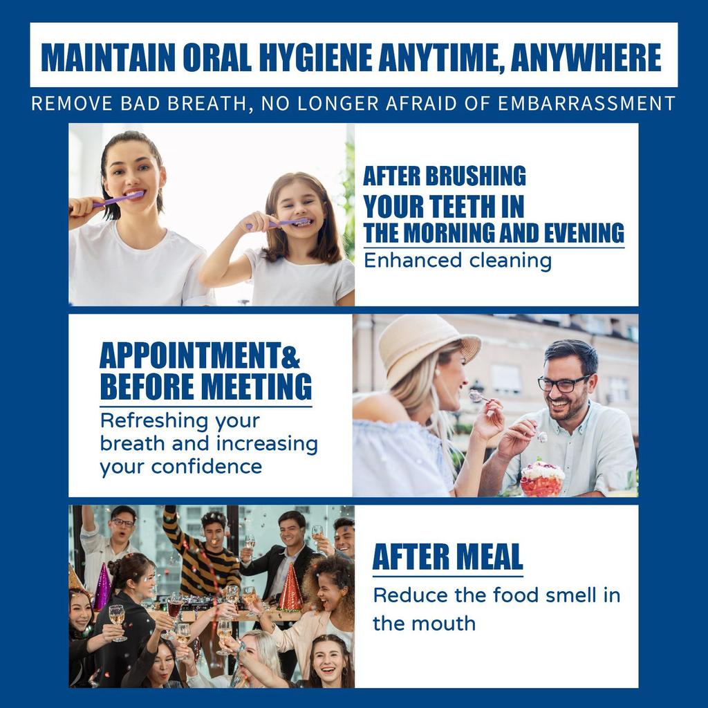 Mouthwash Remove Tooth Stains Odor Clean Yellow Tartar Whitening Teeth Lasting Fresh Breath Mouth Toothpaste Oral Smell Care