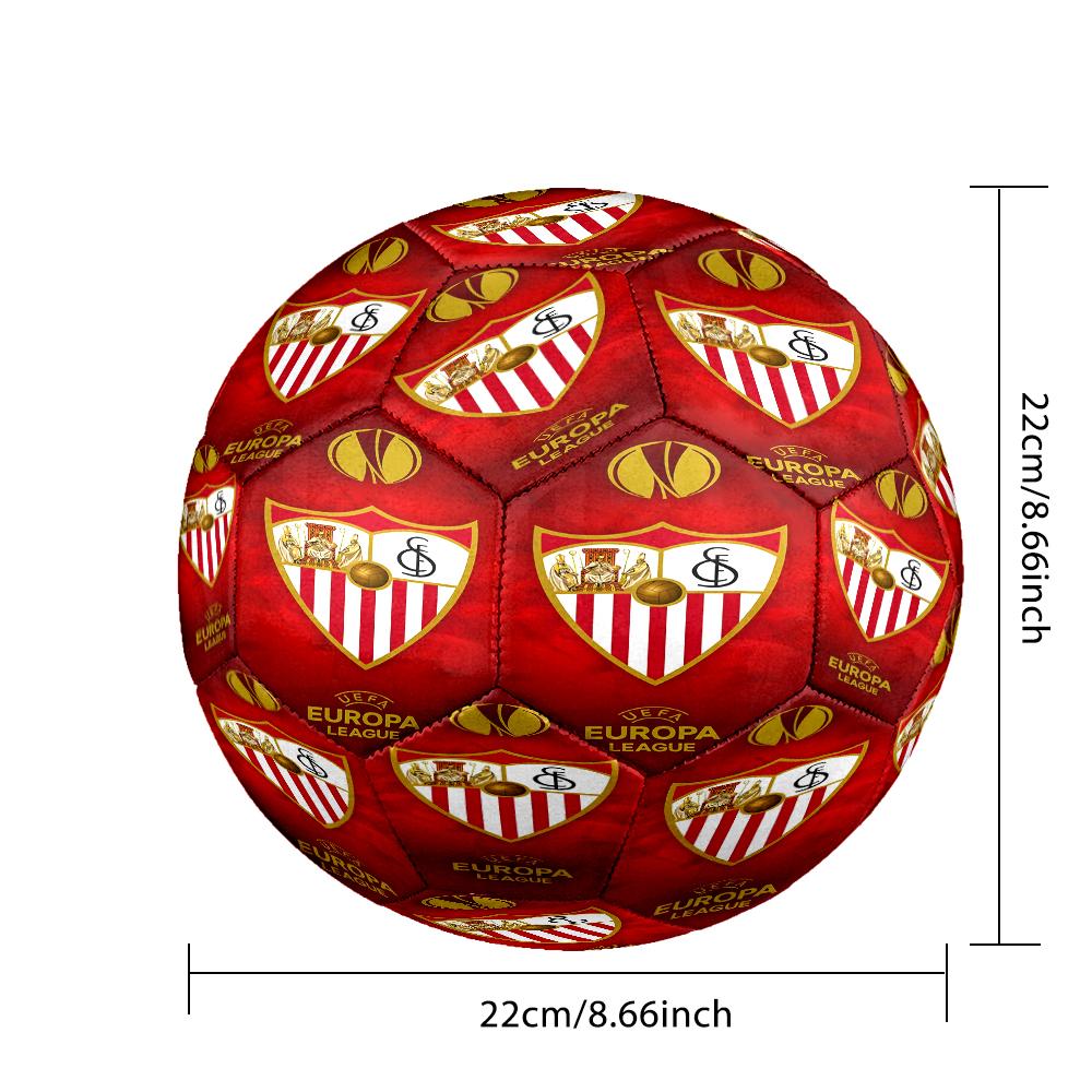 Sevi-lla Europa League Size 5 Soccer Balls, Anti-Slip, Protective Football, Outdoor Sport, a Unique Gift Suitable for Him/her, Birthdays