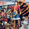 27cm Anime One Piece Standing Posture Luffy Double Head Eagle Meteor Hat Group Gift GK Hand Decoration Toys Gift