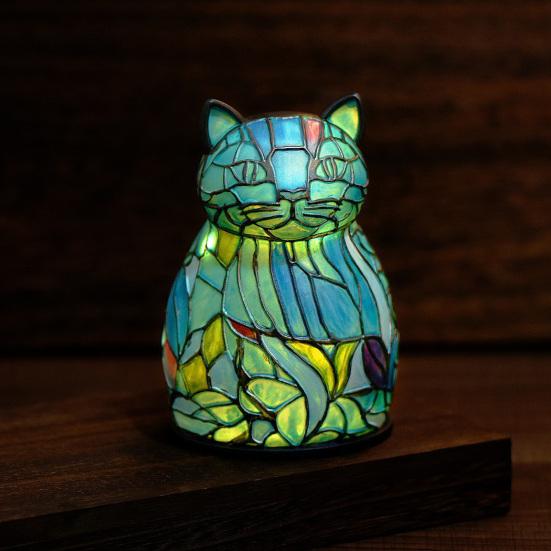 LED Night Light Soft Warm Glow Energy-Saving Battery Powered Animal Shaped Bedside Lamp Table Light Decor