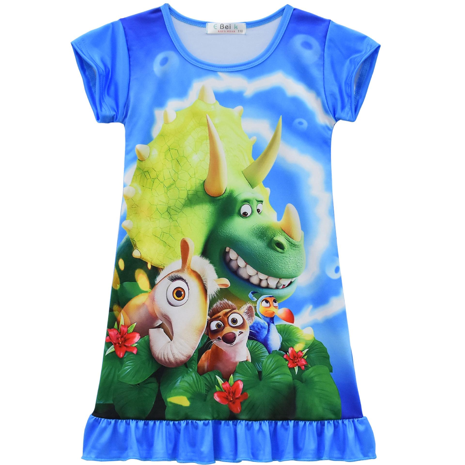 Digital Printing Cartoon Digital Printing, Girls Dress, Loungewear Pajamas Pajamas Skirt 2301 100