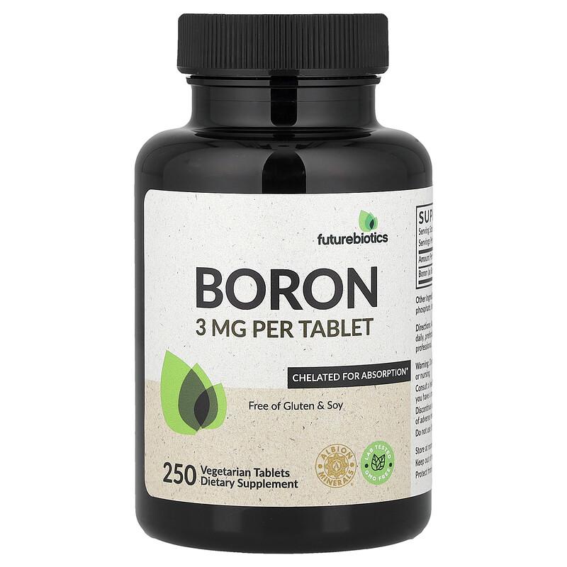 Boron, 3 Mg, 250 Vegetarian Tablets