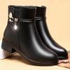 Winter Women Boots for Women Boots Keep Warm Ankle Boots Low Heels Women Winter Shoes Boots Plus Size 35-43