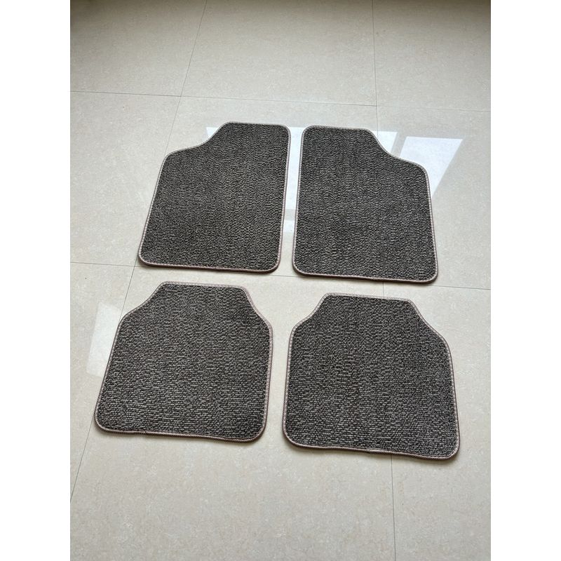 Suede Car Foot Mat Universal Floor Mat Surrounded by Protective Pad Carpet Car Foot Mat Wear-Resistant Non-Slip Mat Flame Retardant Mat