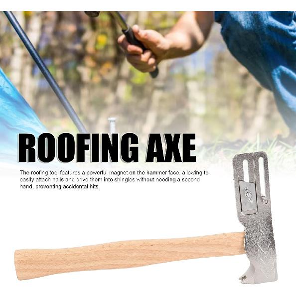 Roofing Hammer Magnetic Roofing Hammer Multi Functional Ergonomic Handle Roofing Hatchet for Roof Construction Repair