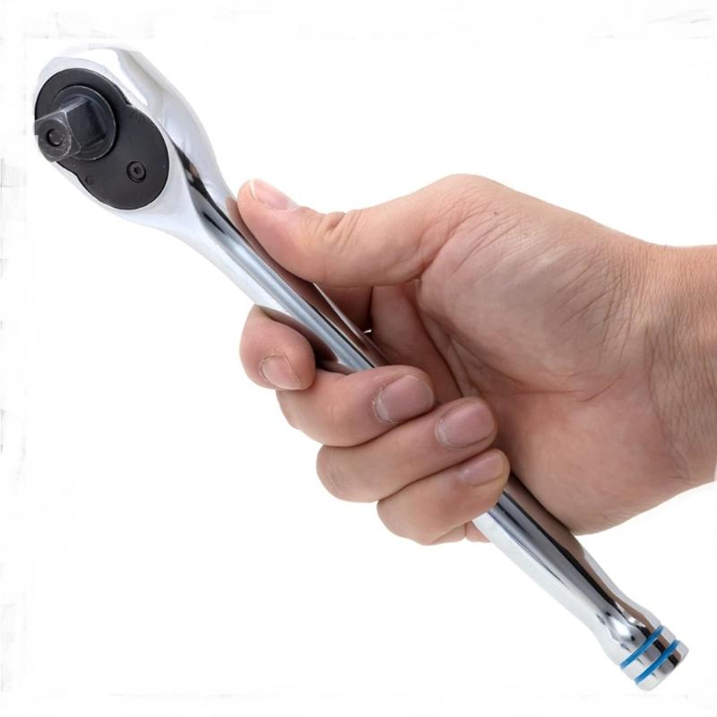 72 Tooth Quick Release Ratchet Wrench Mechanical Hand Tool Drive Ratchet Socket Wrench for Efficient Fastening