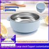 Durable Silicone Stainless Steel Bowl with Suction Cup – Anti-Tip, Food-Grade Baby Product