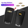 5 Stuks Auto Afstandsbediening Sleutel Sticker Aluminium Embleem Decoratie Decal Voor Cruze Spark Captiva Suburban Camaro Malibu Silverado